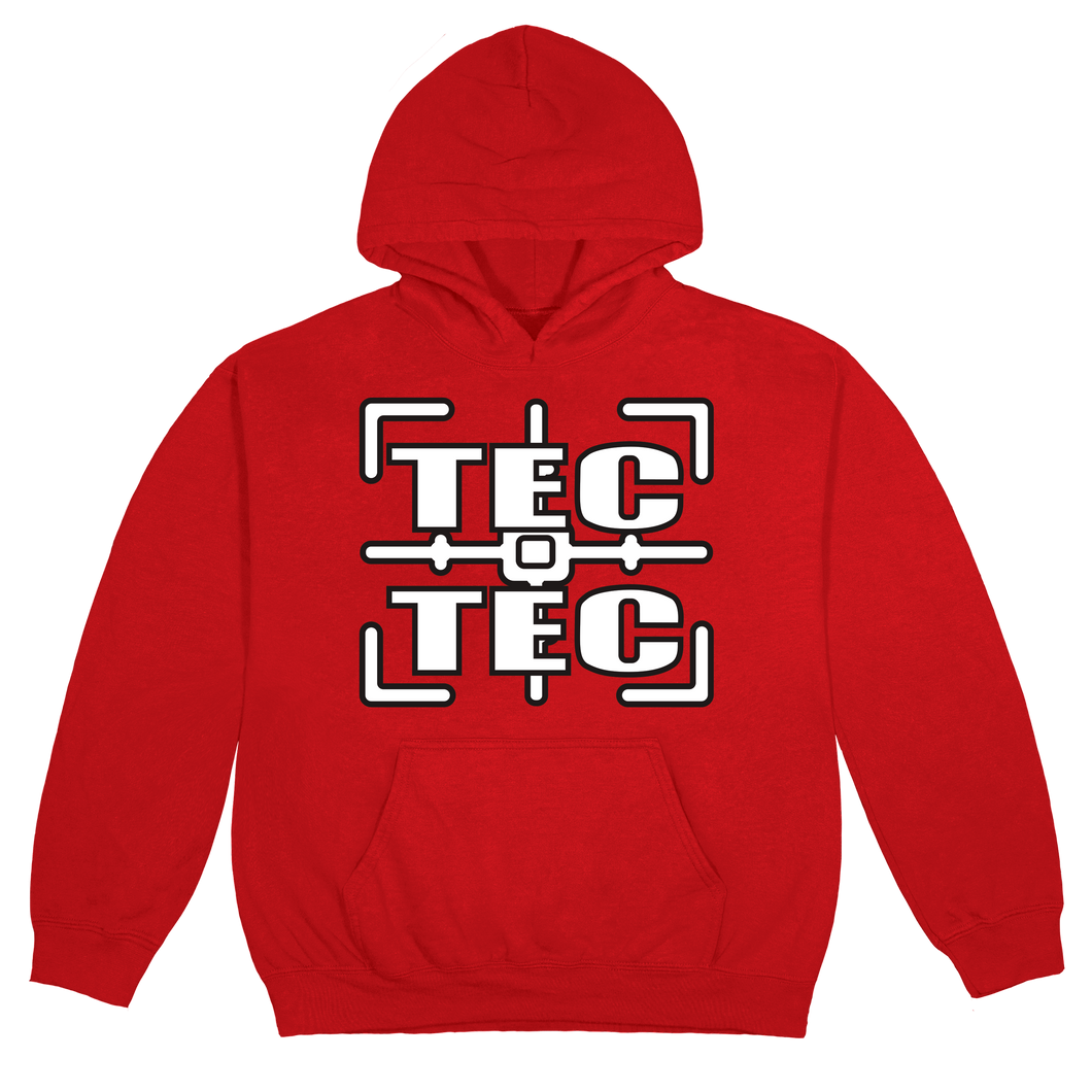 TEC CROSSHAIR HOODIE (RED)