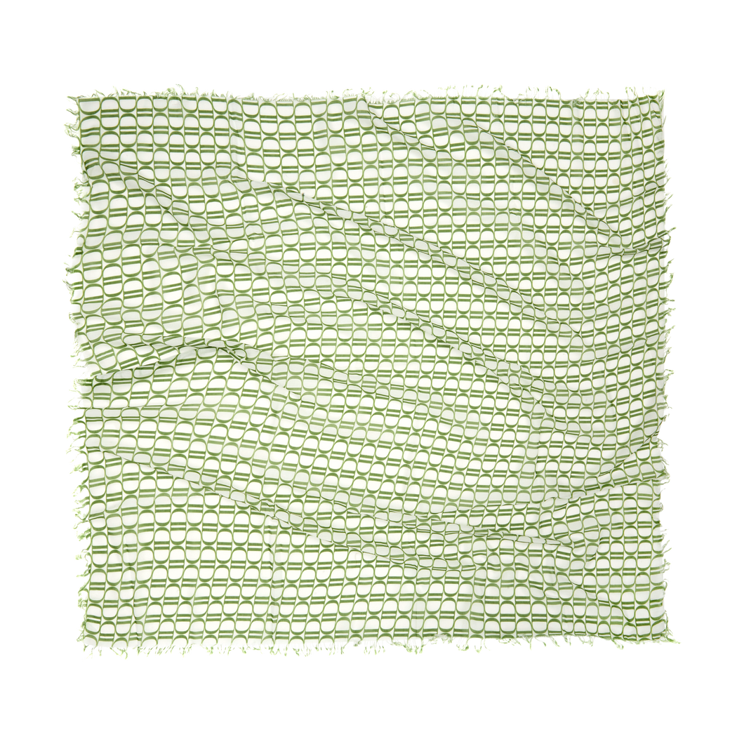 DOPAMINE SCARF (GREEN/WHITE)