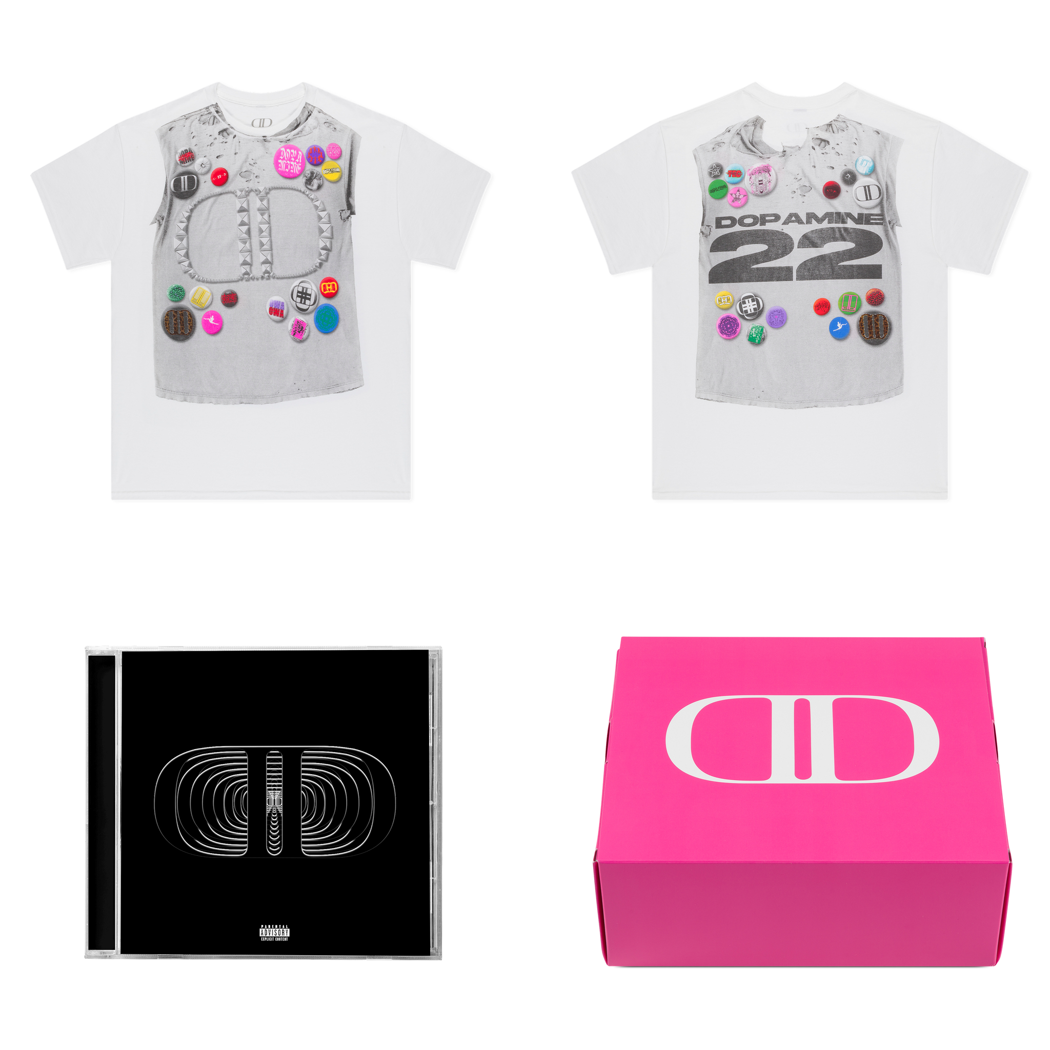 lil tecca DOPAMINE Logo tee ピンク DOPAMINE 22 TEE BOX SET – Lil Tecca