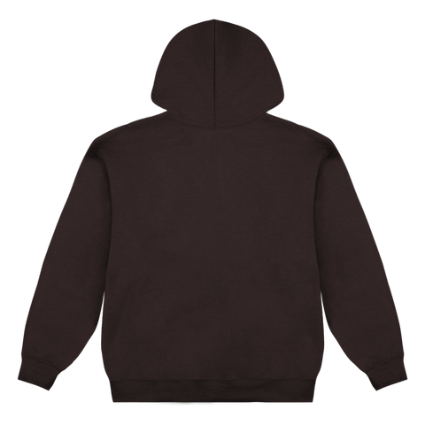 PLAN A METAL LOGO HOODIE (BROWN)