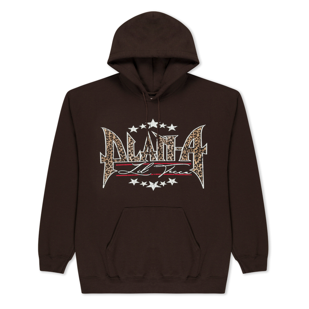 PLAN A METAL LOGO HOODIE (BROWN)