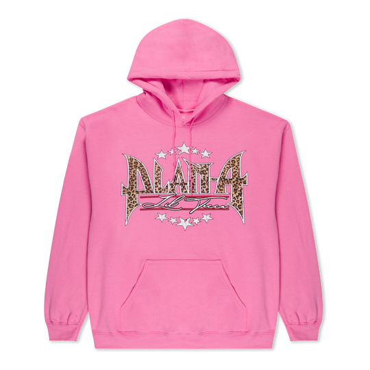 PLAN A METAL LOGO HOODIE (PINK)